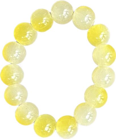 Ice transparent gradient bracelet 10mm 12mm dual color ice cracked bracelet student prayer beads（12mm white）, 4in*4in in Kuwait