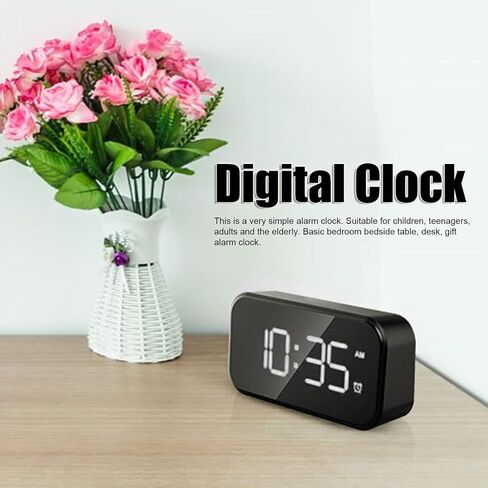 Yosoo Digital Alarm Clock, USB Desktop Large Display Electronic Clock, Has No Dazzling Lights or Any Annoying Sounds, Creating a Quiet Sleeping Environment in Saudi Arabia