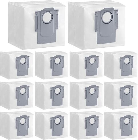Robot Vacuum Cleaner Accessories, 14Pack Highly Configured Version Dust Bag for Roborock Qrevo S8 MaxV Ultra,S8 Max Ultra,Qrevo Pro,Qrevo S,Qrevo Master and Qrevo Plus in Kuwait