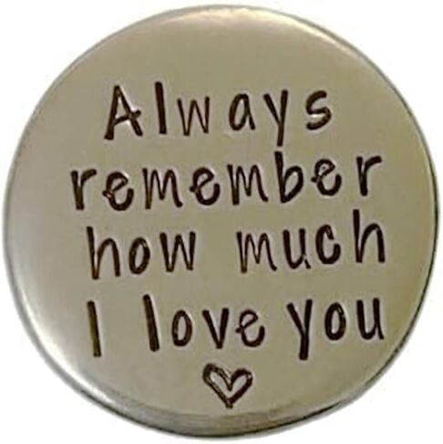 Heartfelt Pewter Pocket Tokens,Hand Stamped Personalized Pewter Pocket Token in Saudi Arabia