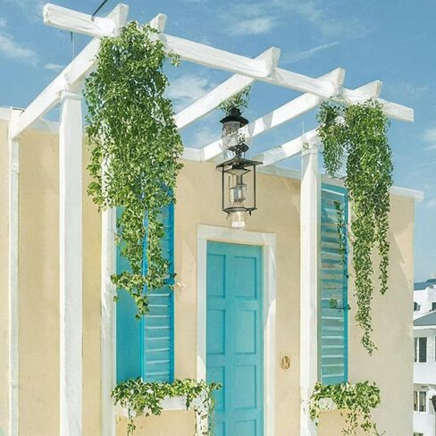 12 Pack Fake Vines for Room Decoration Artificial Ivy Garland with Clips Green Flower Hanging Plants Artificial Green Leaves for Bedroom Aesthetic Decoration Home Garden Wall Wedding in Saudi Arabia