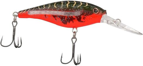 Berkley Scented Flicker Shad Pro 3 Pack Fishing Lure, Red Tiger, 5/16 oz, 2.75in | 7 cm, Size, Profile and Dive Depth Imitates Real Shad, Equipped with Fusion19 Hook in Saudi Arabia