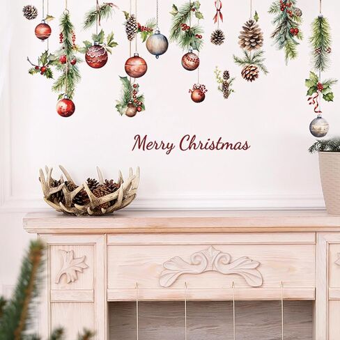 4 Sheets Christmas Realistic 3D Mouse Hole Wall Decals Cute Mouse in Hole Wall Stickers Removable Funny Mouse Hole Wall Stickers for Wall,Home,Kids Room, Living Room, Bedroom,Nursery Decor in Saudi Arabia