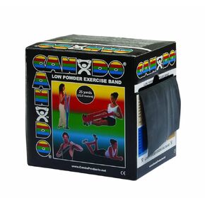 CanDo 1232969 Exercise Band in Dispenser, Black, 25 yds Length
