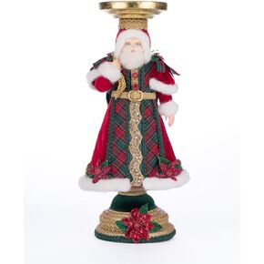 Katherine's Collection 2024 Holiday Magic Santa Candleholder, 13.5-Inch