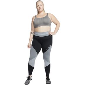 حمالة صدر رياضية مبطنة عالية الدعم للنساء من Nike Dri-FIT Bold (حجم إضافي، 40DD) رمادي in Saudi Arabia