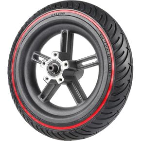 8.5 inch Scooter Rear Tire Hub Replacement,Scooter Solid Tire and Hub Compatible for Xiaomi M365/1s gotrax gxl V2/gotrax XR Electric Scooter (Red)