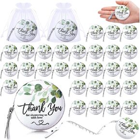 XunYee 30 Sets Wedding Favors for Guests Tape Measure Retractable 1.5 Meter Soft Body Tailor Sewing Measuring Ruler with Gift Bags for Bridal Shower Wedding Party Souvenirs