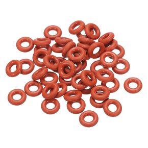 PATIKIL Silicone O-Ring 12mm OD 6mm ID 3mm Width, 50Pcs Metric VMQ Sealing Gasket Replacement for Plumbing Compressor Valves Repair, Red