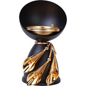 Frankincense Resin Burner, Bakhoor Burner, Charcoal Incense Burner, for Yoga Spa Aromatherapy Meditation, Home Office Decor (Black)