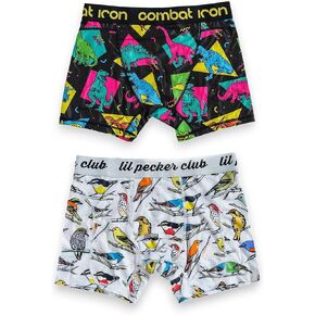 Combat Iron Apparel Defender 2.0 Boxer Briefs for Men | Moisture-Wicking, Anti-Chafing, No-Roll Waistband | 2 Pack
