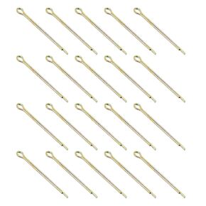 uxcell 150Pcs 1.6mmx25mm Zinc-Plated Carbon Steel Cotter Pin, Split Pin Fastener Clips Split Cotter for Household Appliances, Sports Equipment, Car Mechanics Repair (Colored)