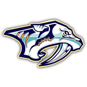 Nashville City Predator Sport Hockey Logo Die-Cut Sticker Decal 14'' x 8''