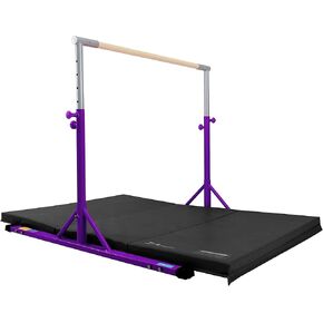 Z ATHLETIC Kip Bar and Folding Gymnastics Mat