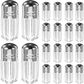 Healeved 20PCS Pill Bottle Storage Pill Bottles Mini Bottles Empty Plastic Medicine Bottles with Caps Travel Pill Vials Pill Container Travel Pill Bottle