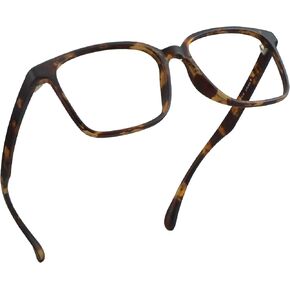 LifeArt Blue Light Blocking Glasses, Anti Eyestrain, Computer Reading Glasses, Gaming Glasses, TV Glasses for Women Men, Anti Glare (Black, No Magnification)