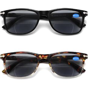 2/4/5 Pack Square Reading Glasses Blue Light Blocking Readers Spring Hinge for Women Men