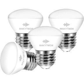 R14 Led Bulb 4W E26 Base 2700K Warm White Dimmable Mini LED Reflector Floodlight Bulb 40W Equivalent 400 Lumens 4Pack