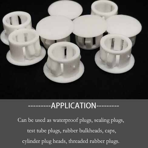 100pcs Plastic Round Snap in Type Locking,White Hole Plugs Plastic Flush Type Hole Plugs Snap,urniture Fencing Post Pipe Protective Cover Cap(White;Dia:12mm) in Saudi Arabia