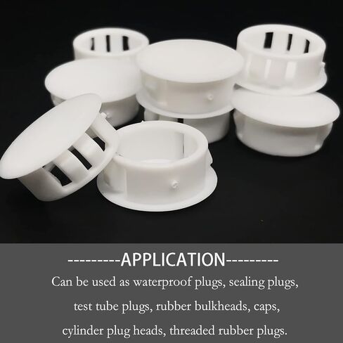 100pcs Plastic Round Snap in Type Locking,White Hole Plugs Plastic Flush Type Hole Plugs Snap,urniture Fencing Post Pipe Protective Cover Cap(White;Dia:12mm) in Saudi Arabia