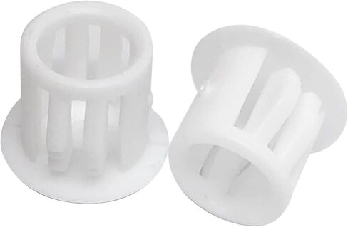 100pcs Plastic Round Snap in Type Locking,White Hole Plugs Plastic Flush Type Hole Plugs Snap,urniture Fencing Post Pipe Protective Cover Cap(White;Dia:12mm) in Saudi Arabia