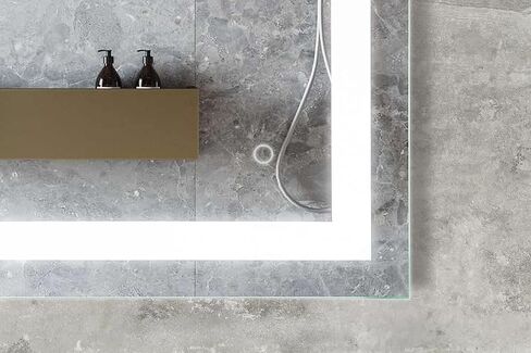 LED Vanity Bathroom Mirror 40 x 24 in. Wall Mounted, Dimmable, Lighted, Anti-Fog Mirror – Modern, Frameless Design in Saudi Arabia