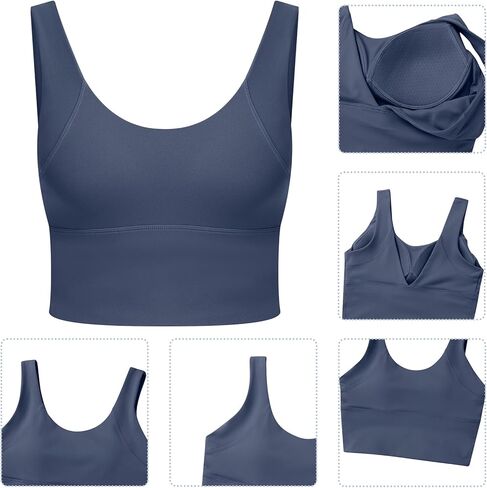 Women's Sports Bra,high Waist Yoga Bras for Women,V-Back Sports Bra with Padding,Suitable high Intensity Sports Bra in Kuwait