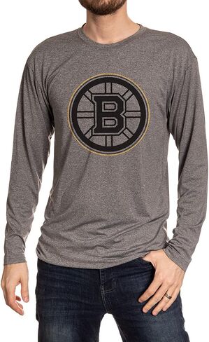 NHL Mens Performance Rash Guard Base Layer Long Sleeve Shirt in Kuwait