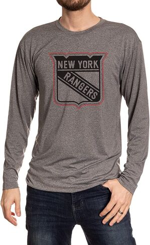 NHL Mens Performance Rash Guard Base Layer Long Sleeve Shirt in Kuwait