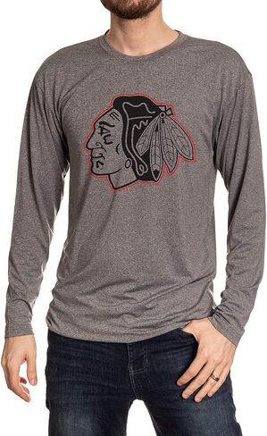 NHL Mens Performance Rash Guard Base Layer Long Sleeve Shirt in Kuwait