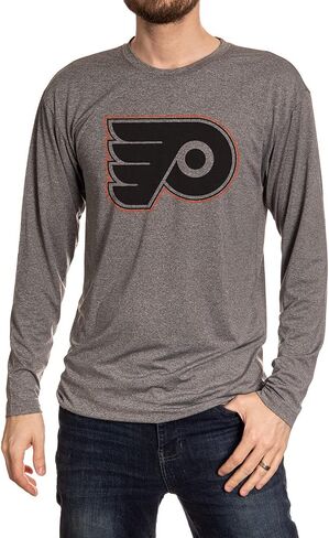 NHL Mens Performance Rash Guard Base Layer Long Sleeve Shirt in Kuwait
