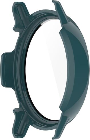 Fit for Garmin Vivoactive 5 Case Cover, Scratch-Resistant Full Coverage Hard PC Protective Case &Tempered Glass Screen Protector Bumper for Garmin Vivoactive 5/GarminActive 5 (Green) in Saudi Arabia