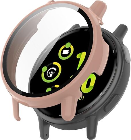 Fit for Garmin Vivoactive 5 Case Cover, Scratch-Resistant Full Coverage Hard PC Protective Case &Tempered Glass Screen Protector Bumper for Garmin Vivoactive 5/GarminActive 5 (Green) in Saudi Arabia