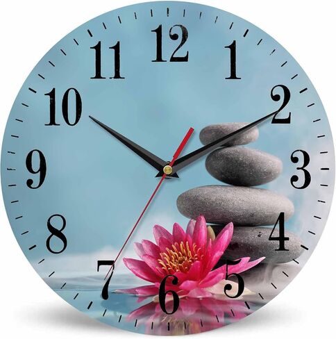 Morning Train Wall Clock Old Steam Train Smoke Rairoad Sunrise 10 Inch Silent Non Ticking Battery Operated Clock Vintage Round Clock for Living Room Bedroom Bathroom Office Decor in Saudi Arabia