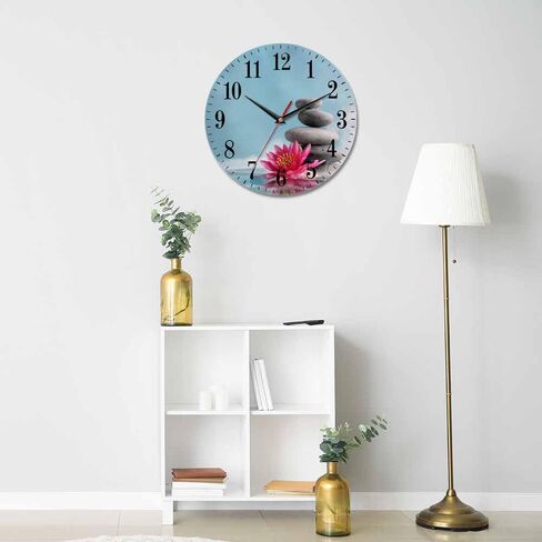 Morning Train Wall Clock Old Steam Train Smoke Rairoad Sunrise 10 Inch Silent Non Ticking Battery Operated Clock Vintage Round Clock for Living Room Bedroom Bathroom Office Decor in Saudi Arabia