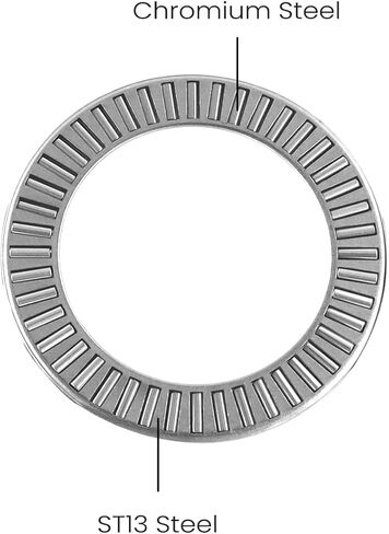 NTA2435 2 قطعة 304 الفولاذ المقاوم للصدأ WashersThrust محمل ذو بكرات إبرية محامل 1-1/2 "تتحمل 2-3/16" OD 5/64 "العرض in Kuwait