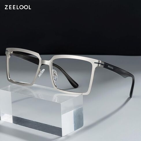 نظارات Zeelool Blue Light للرجال كلاسيكية مستطيلة زرقاء اللون لحجب الضوء، نظارات التلفزيون والهاتف والكمبيوتر وألعاب شارما in Saudi Arabia