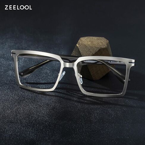 نظارات Zeelool Blue Light للرجال كلاسيكية مستطيلة زرقاء اللون لحجب الضوء، نظارات التلفزيون والهاتف والكمبيوتر وألعاب شارما in Saudi Arabia