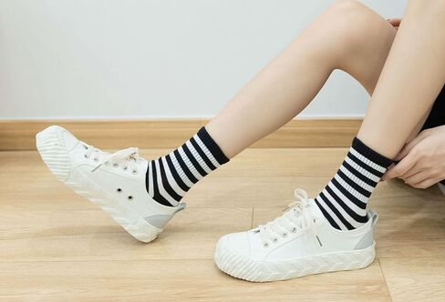 Zebra Pattern Crew Socks Animal Print Funny Crazy Novelty Socks Cool boot Socks for Women, Men, Ladies, Girls, 5 Pack in Kuwait