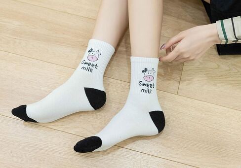 Zebra Pattern Crew Socks Animal Print Funny Crazy Novelty Socks Cool boot Socks for Women, Men, Ladies, Girls, 5 Pack in Kuwait