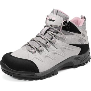 R CORD Womens Hiking Boots Hiking Shoes Non-Slip Backpacking Boots Breathable Non-slip Durable Hiking Boot for Outdoors Grey Size 7