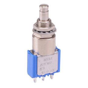 APEM - 8632A - PUSHBUTTON SWITCH, SPDT, 6A, 250VAC, SOLDER LUG