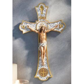 Holy Mass Wedding Wall Crucifix 8" Resin, cbc-L1752 in Saudi Arabia