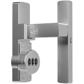 ETEKJOY Flip Latch Lock with Combination 90/180 Degree Sliding/Swinging Door Lock Latch Bolt for Gate Barn Garage Shed Window Cabinet 3-Digit Password Keyless (Black, 180 Degree)
