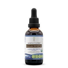 Brazilian Peppertree USDA Organic | Alcohol-Free Extract, High-Potency Herbal Drops | Made from 100% Certified Organic Brazilian Peppertree (Schinus terebinthifolius) Dried Fruit (4 oz)