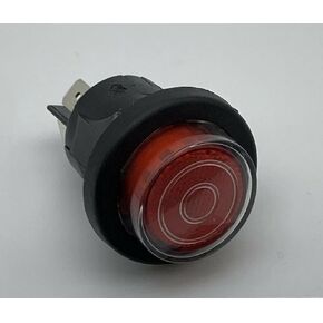 1pc RL5 T125/55 Red Button Switch with Waterproof Cover