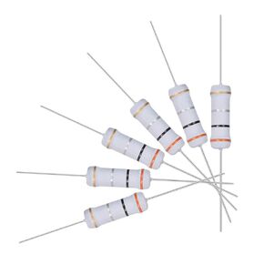 uxcell 60Pcs 0.3 Ohm Resistor, 2W 5% Tolerance Metal Oxide Film Resistors, Axial Lead, Flame Proof for DIY Electronic Projects and Experiments