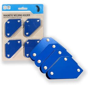 PGN 11 LBS Welding Magnet Holder - Pack of 4 Welding Magnetic Holder - Welding Magnets and Clamps for 45, 90, and 135 Degree Angles, Welding Tools and Accessories, Super Strong Magnets