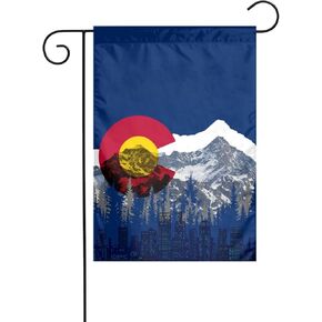 Colorado Mountain Flag 4x6 ft Garden Banner with 4 Holes Indoor Outdoor Perfect Decoration