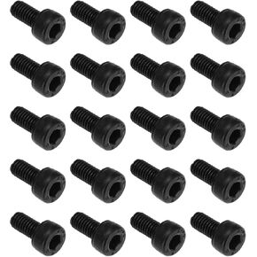 ECSiNG 48Pcs Bike Pedals Bolts Screws M4 x 8mm Inner Hexagon Threaded Screws 40Cr Pedal Pin Compatible with Horizon Pro Sam Hill Flat CL Black